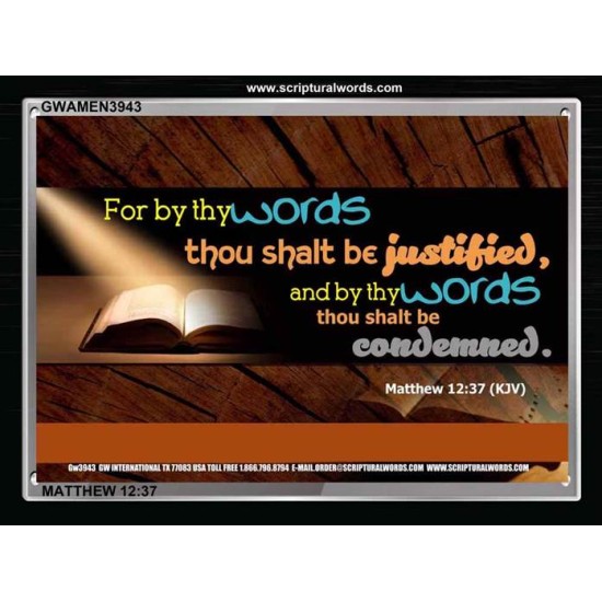 JUSTIFICATION   Scriptural Portrait Frame   (GWAMEN3943)   