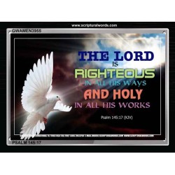 HOLY AND RIGHTEOUS   Bible Verses Poster   (GWAMEN3955)   