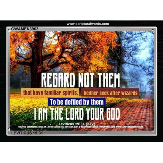 I AM THE LORD YOUR GOD   Scripture Art Prints   (GWAMEN3963)   