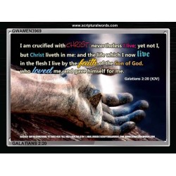 CRUCIFIED WITH CHRIST   Contemporary Christian Paintings Acrylic Glass frame   (GWAMEN3969)   