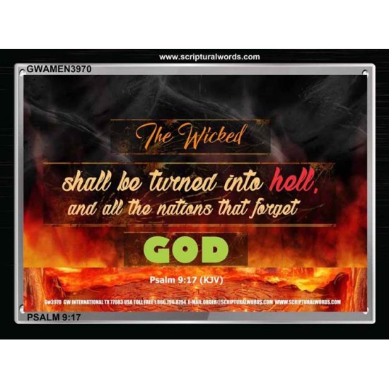 HELL   Contemporary Christian poster   (GWAMEN3970)   