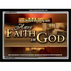 FAITH IN GOD   Picture Frame   (GWAMEN3974)   