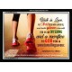 WALK IN LOVE   Christian Paintings Acrylic Glass Frame   (GWAMEN4034)   