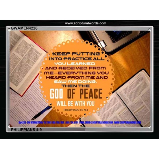 GOD OF PEACE   Scriptural Prints   (GWAMEN4226)   