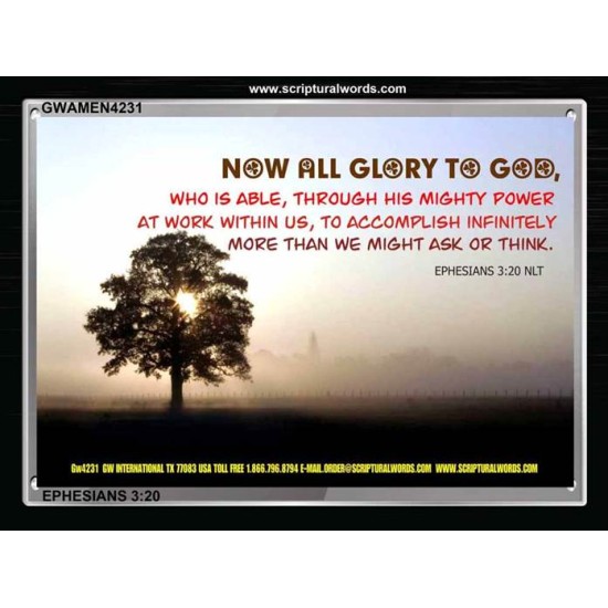 ALL GLORY TO GOD   Art & Wall Dcor   (GWAMEN4231)   