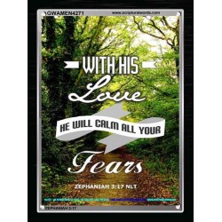 WILL CALM ALL YOUR FEARS   Christian Frame Art   (GWAMEN4271)   "25X33"