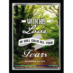 WILL CALM ALL YOUR FEARS   Christian Frame Art   (GWAMEN4271)   