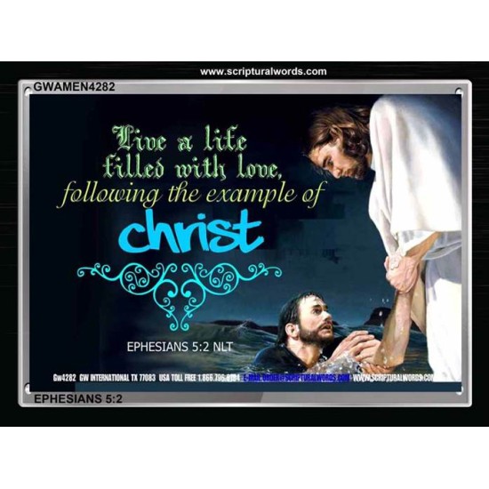 LIVE A LIFE FILLED WITH LOVE   Bible Verse Wall Art   (GWAMEN4282)   