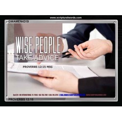 WISE PEOPLE   Bible Verses Frame Online   (GWAMEN4319)   