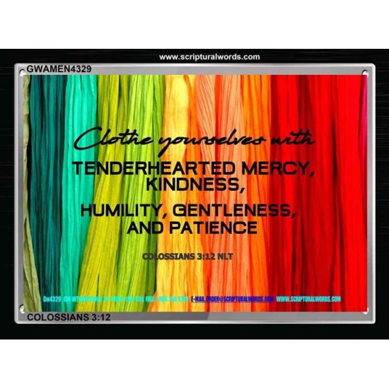 HUMILITY GENTLENESS AND PATIENCE   Framed Art Prints   (GWAMEN4329)   