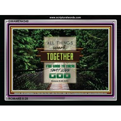 ALL THINGS WORK TOGETHER   Bible Verse Frame Art Prints   (GWAMEN4340)   