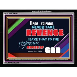 VENGEANCE BELONGS TO GOD   Frame Scriptures Dcor   (GWAMEN4347)   "33X25"