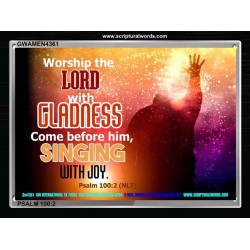 WORSHIP THE LORD   Art & Wall Dcor   (GWAMEN4361)   