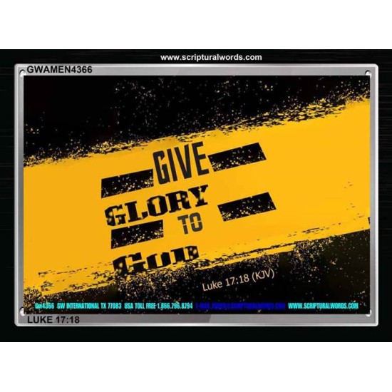 GLORY TO GOD   Modern Wall Art   (GWAMEN4366)   