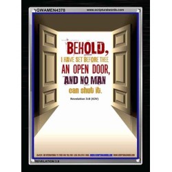 AN OPEN DOOR   Christian Quotes Framed   (GWAMEN4378)   