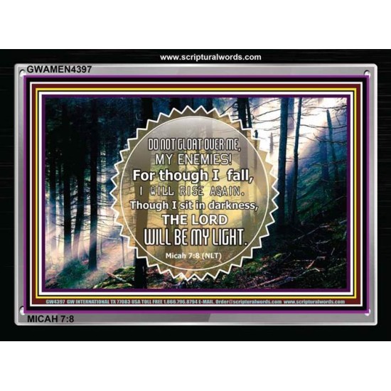 I WILL RISE AGAIN   Custom Framed Scripture Art   (GWAMEN4397)   