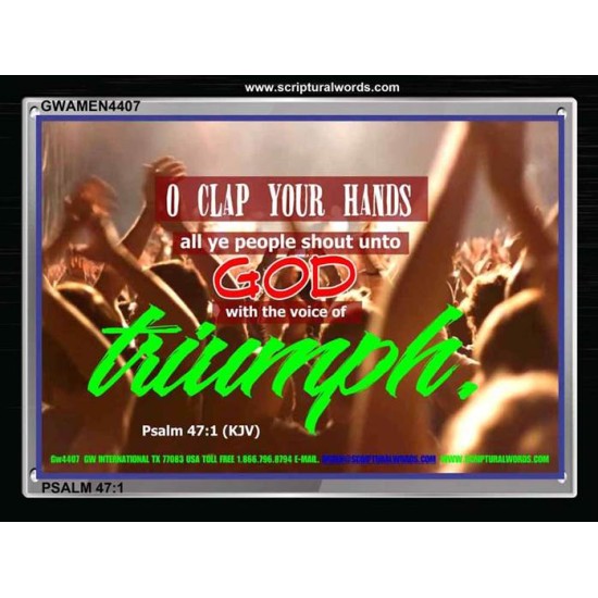 CLAP YOUR HANDS   Art & Dcor Frame   (GWAMEN4407)   