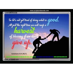 HARVEST OF BLESSING   Bible Verse Framed for Home   (GWAMEN4436)   