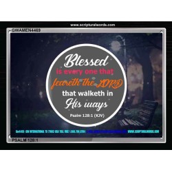BLESSED   Bible Verses Framed for Home Online   (GWAMEN4469)   