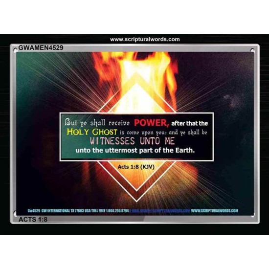 HOLY GHOST   Framed Scripture Dcor   (GWAMEN4529)   