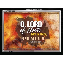 LORD OF HOSTS   Framed Scriptures Dcor   (GWAMEN4563)   