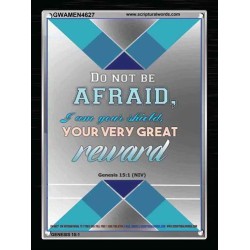 VERY GREAT REWARD   Encouraging Bible Verses Framed   (GWAMEN4627)   "25X33"