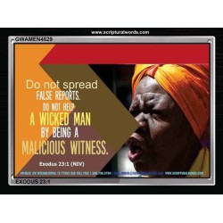 BEARING FALSE WITNESS   Framed Scriptural Dcor   (GWAMEN4629)   