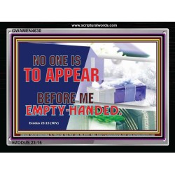 DO NOT APPEAR EMPTY   Frame Scriptural Dcor   (GWAMEN4630)   