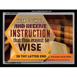 INSTRUCTION   Scripture Framed Signs   (GWAMEN4697)   