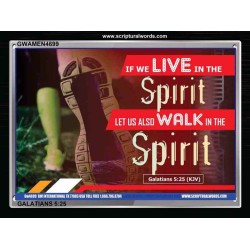 LIVE BY THE SPIRIT   Scriptural Framed Signs   (GWAMEN4699)   