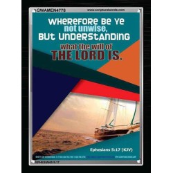 THE WILL OF THE LORD   Custom Framed Bible Verse   (GWAMEN4778)   