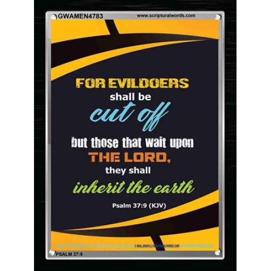 WAIT UPON THE LORD   Inspirational Bible Verse Frame   (GWAMEN4783)   