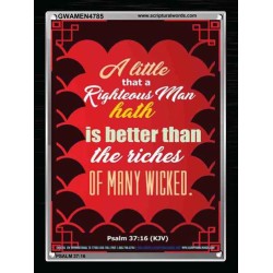 A RIGHTEOUS MAN   Bible Verses  Picture Frame Gift   (GWAMEN4785)   