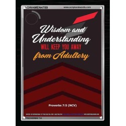 WISDOM AND UNDERSTANDING   Bible Verses Framed for Home   (GWAMEN4789)   "25X33"