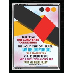 WHAT IS GOOD FOR YOU   Bible Verse Frame   (GWAMEN4829)   "25X33"