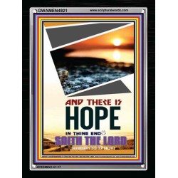 THERE IS HOPE IN THINE END   Contemporary Christian poster   (GWAMEN4921)   