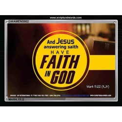 FAITH IN GOD   Christian Wall Dcor   (GWAMEN5002)   
