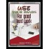 USE YOUR HANDS FOR GOOD HARD WORK   Bible Verse Wall Art Frame   (GWAMEN5059)   "25X33"