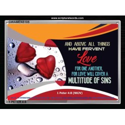LOVE ONE ANOTHER   Christian Paintings Frame   (GWAMEN5105)   