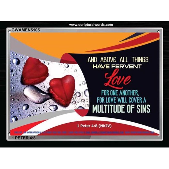 LOVE ONE ANOTHER   Christian Paintings Frame   (GWAMEN5105)   