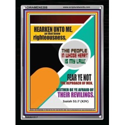 THE PEOPLE IN WHOSE HEART IS MY LAW   Framed Guest Room Wall Decoration   (GWAMEN5308)   