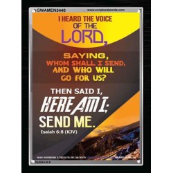 THE VOICE OF THE LORD   Scripture Wooden Frame   (GWAMEN5440)   