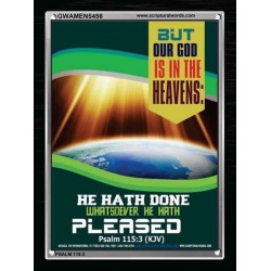 WHATSOEVER HE HATH PLEASED   Frame Bible Verse   (GWAMEN5456)   "25X33"