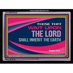 WAIT UPON THE LORD   Business Motivation Art   (GWAMEN5545)   "33X25"