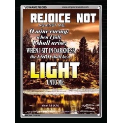 A LIGHT   Scripture Art Acrylic Glass Frame   (GWAMEN6385)   "25X33"