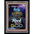 ANY ROCK LIKE OUR GOD   Bible Verse Framed for Home   (GWAMEN6416)   "25X33"