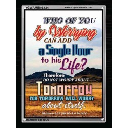 A SINGLE HOUR TO HIS LIFE   Bible Verses Frame Online   (GWAMEN6434)   "25X33"