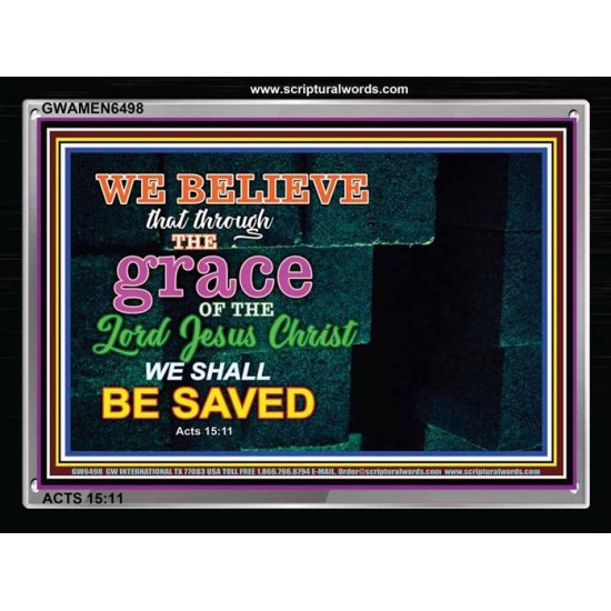 GRACE OF THE LORD JESUS   Custom Framed Bible Verse   (GWAMEN6498)   