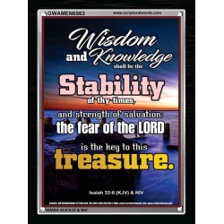 WISDOM AND KNOWLEDGE   Bible Verses    (GWAMEN6563)   
