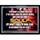 WHAT SHALL A MAN GIVE FOR HIS SOUL   Framed Guest Room Wall Decoration   (GWAMEN6584)   